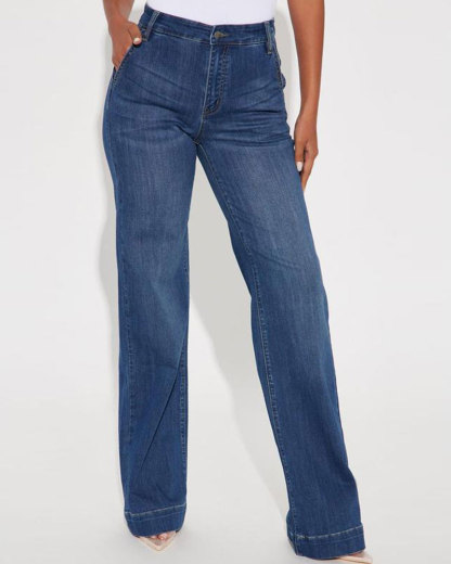 Vibecurve® Tall Stretch Trouser Jeans - Dark Wash