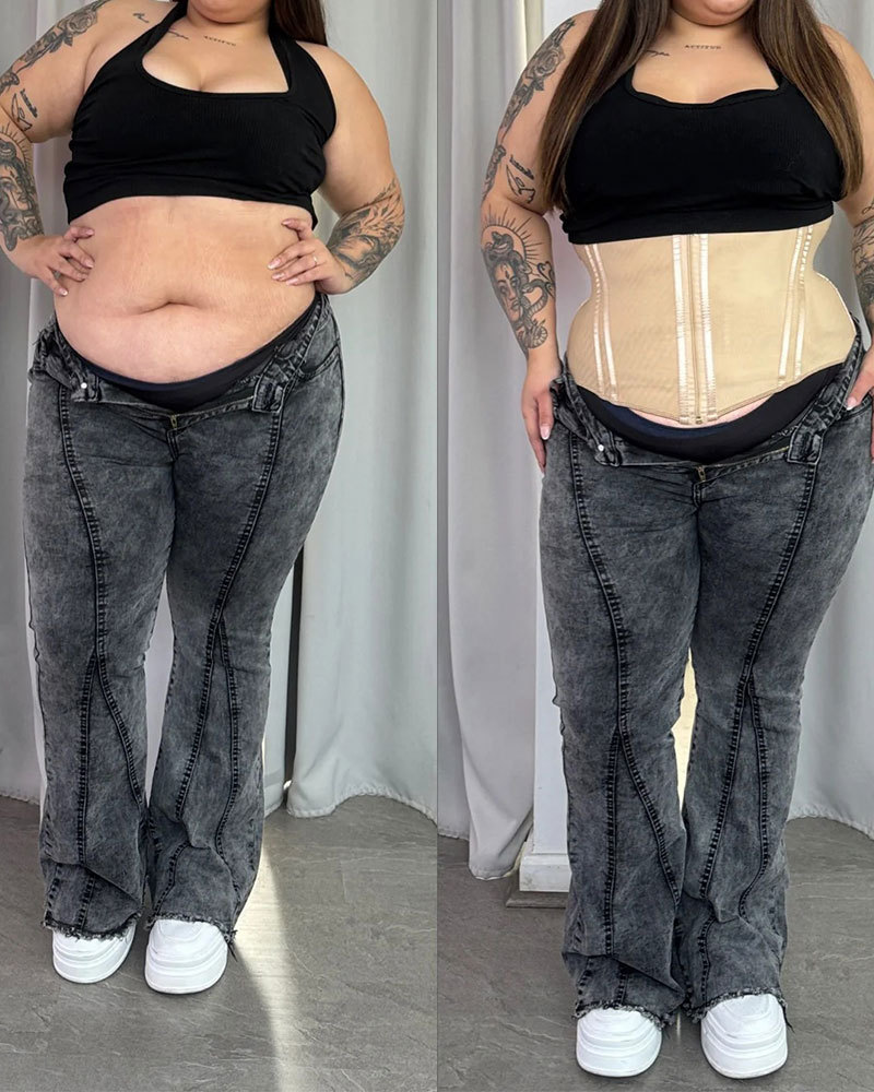 Vibecurve® Double Layer Tummy Tuck Hourglass Waist Belt Waist Trainer