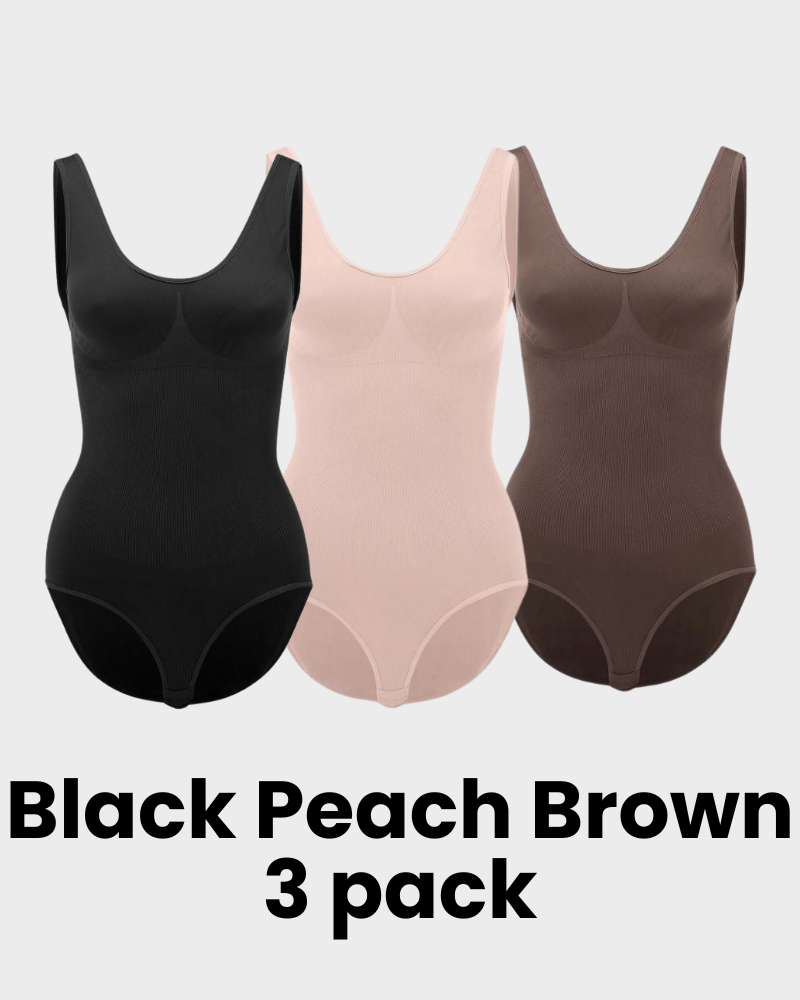 Vibecurve® Smoothing Seamless Tank Top Bodysuit Tummy Control Shapewear