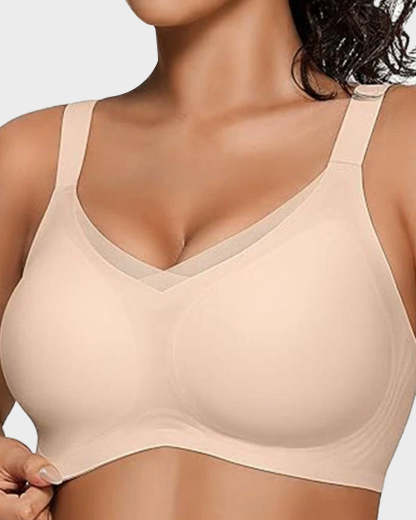 Womens Wireless Bras V Mesh Comfortable Bralette Supportive