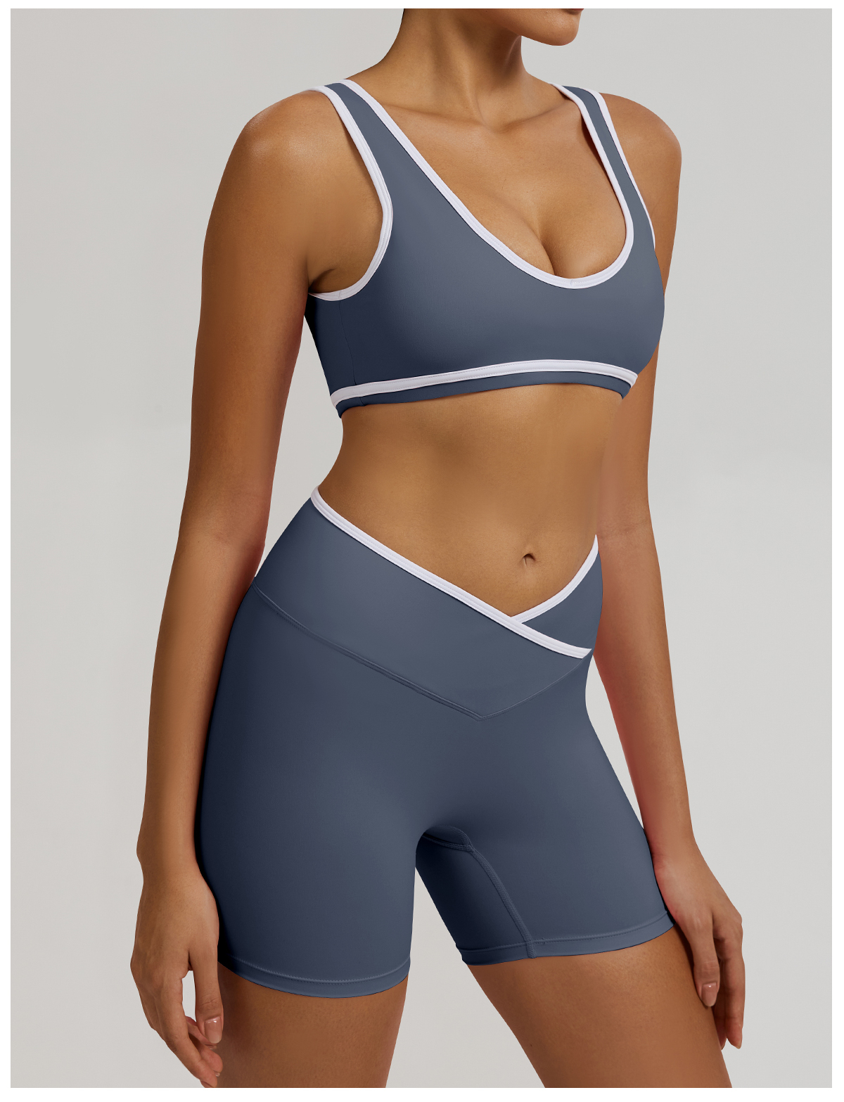 Vibecurve®Contrast Color Hollow Nude Yoga Bra