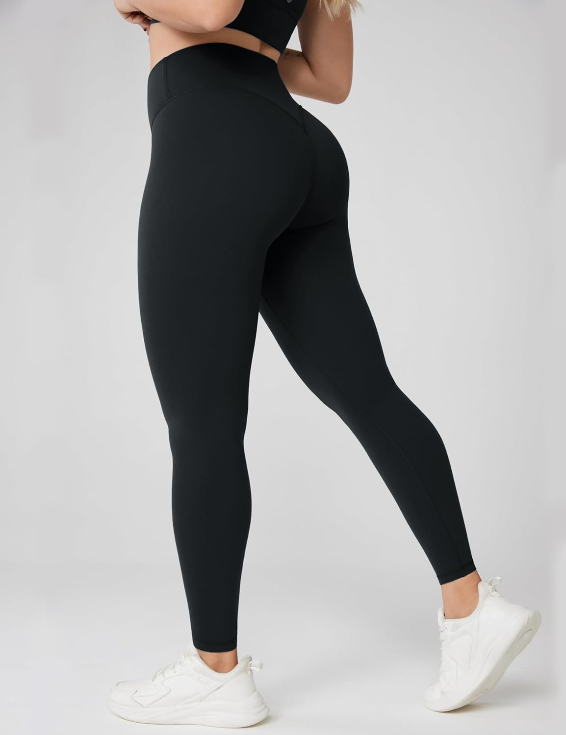 Vibecurve® Hugcurve No Front Seam High Waisted Workout Leggings for Women Buttery Soft Yoga Pants Gym Athletic Tights - 25''