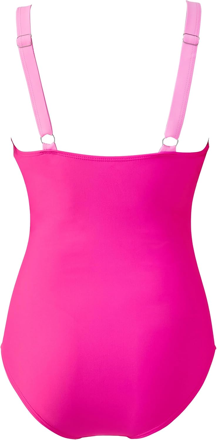 SUUKSESS Women Sexy Mesh Tummy Control Swimsuit Push Up High Waisted Bathing Suit