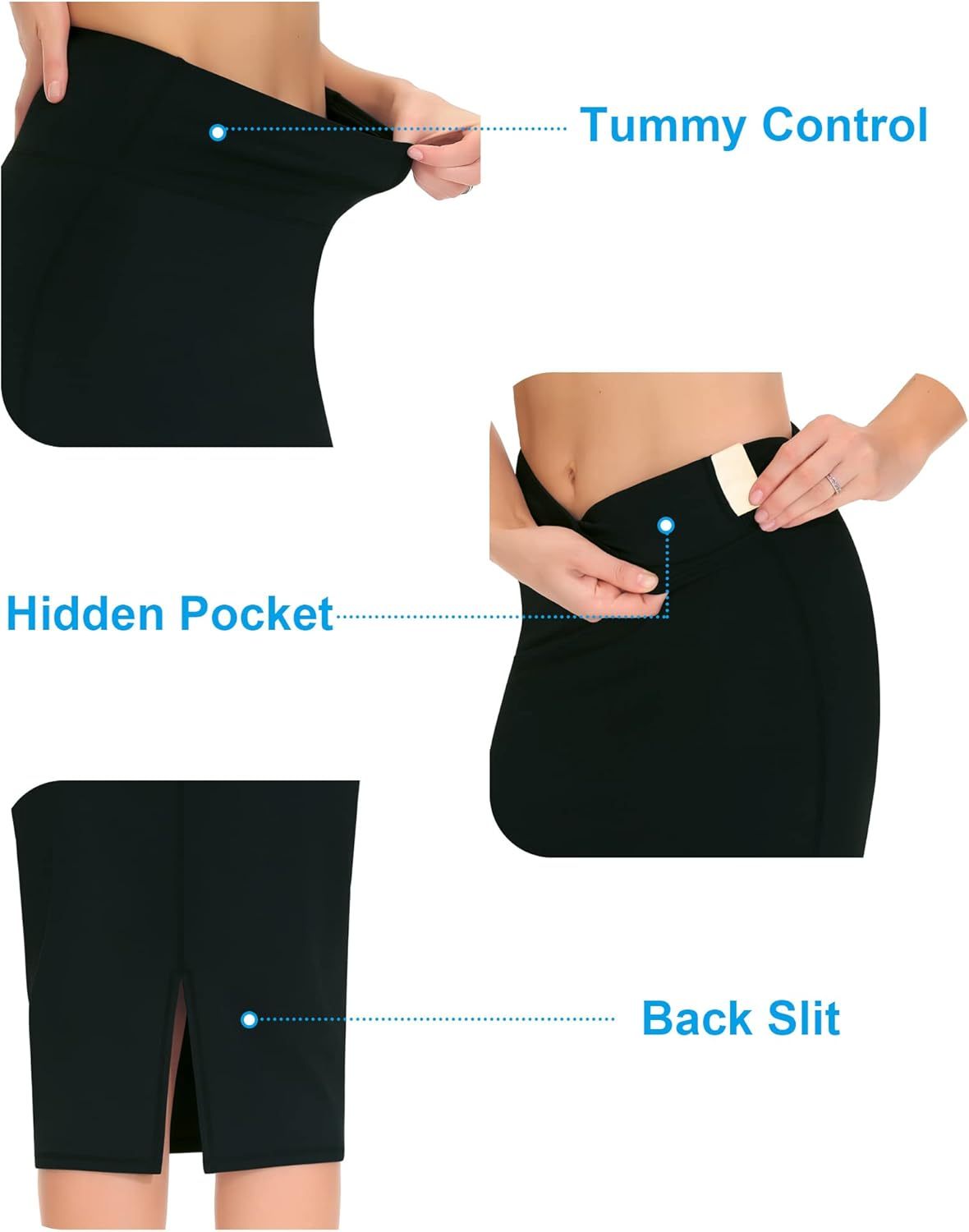 Vibecurve® Women's High Waist Tummy Control Sports Hip Skirt