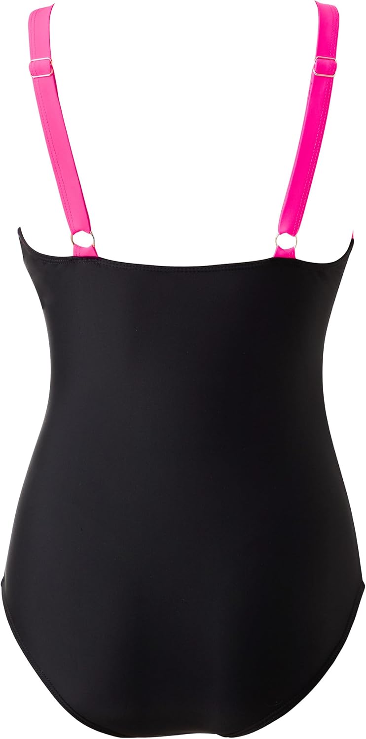 SUUKSESS Women Sexy Mesh Tummy Control Swimsuit Push Up High Waisted Bathing Suit
