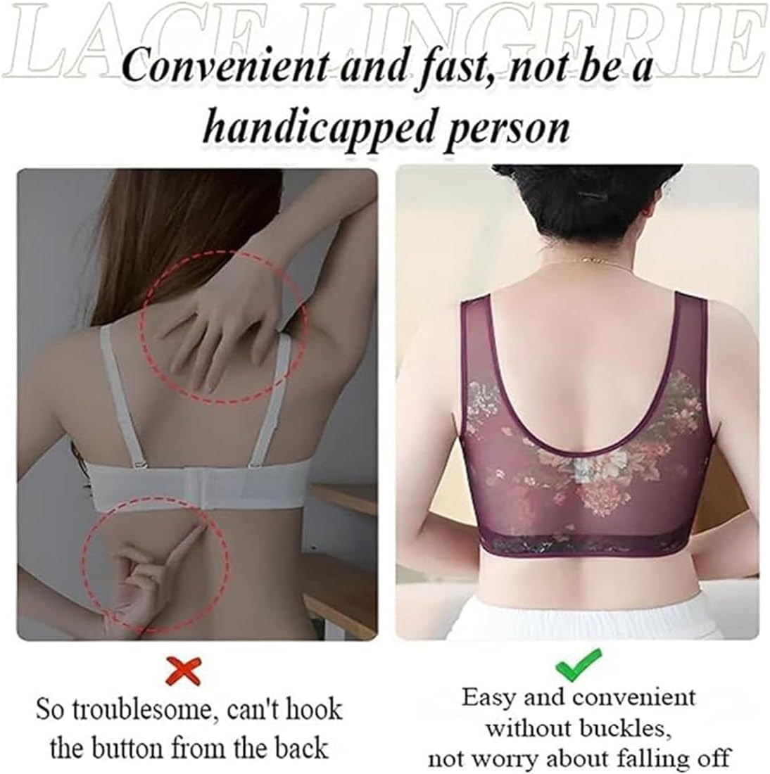 Vibecurve® Ice Silk Lace Cool And Comfortable Adjustable Push-Up Bra