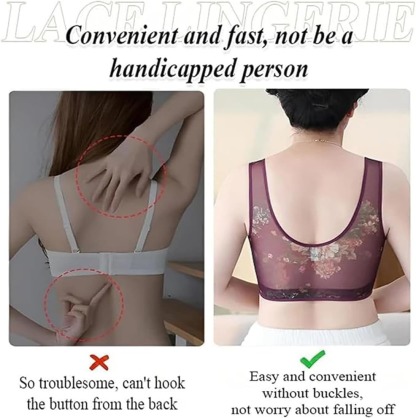 Vibecurve® Ice Silk Lace Cool And Comfortable Adjustable Push-Up Bra