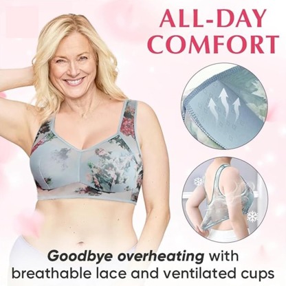 Vibecurve® Ice Silk Lace Cool And Comfortable Adjustable Push-Up Bra