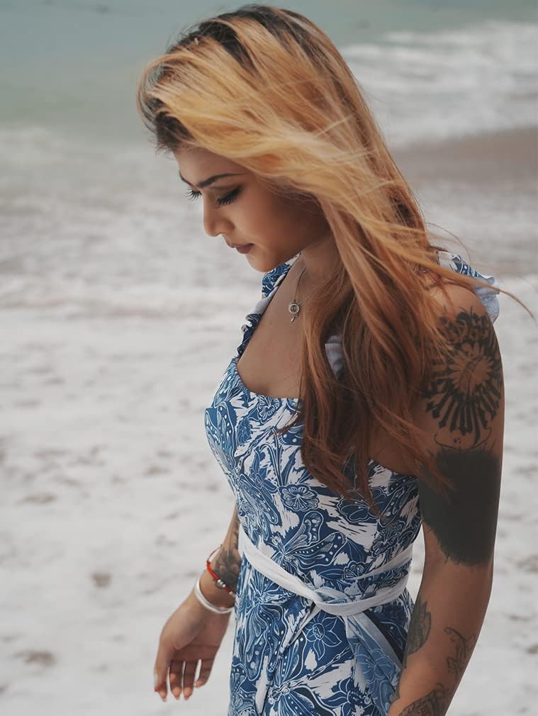 Vibecurve® Aprilake Women's Summer Square NeckSleeveless Swimsuit Bodysuit Tops Beach Skirt 2Piece Swimsuit Outfits