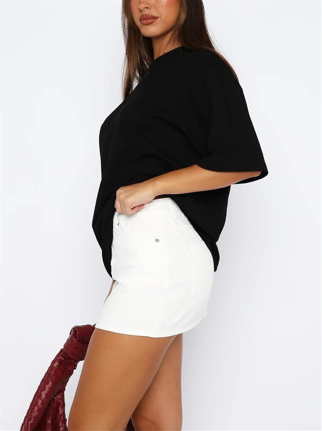 Vibecurve®High Waisted Stretchy Denim Skirt with Shorts