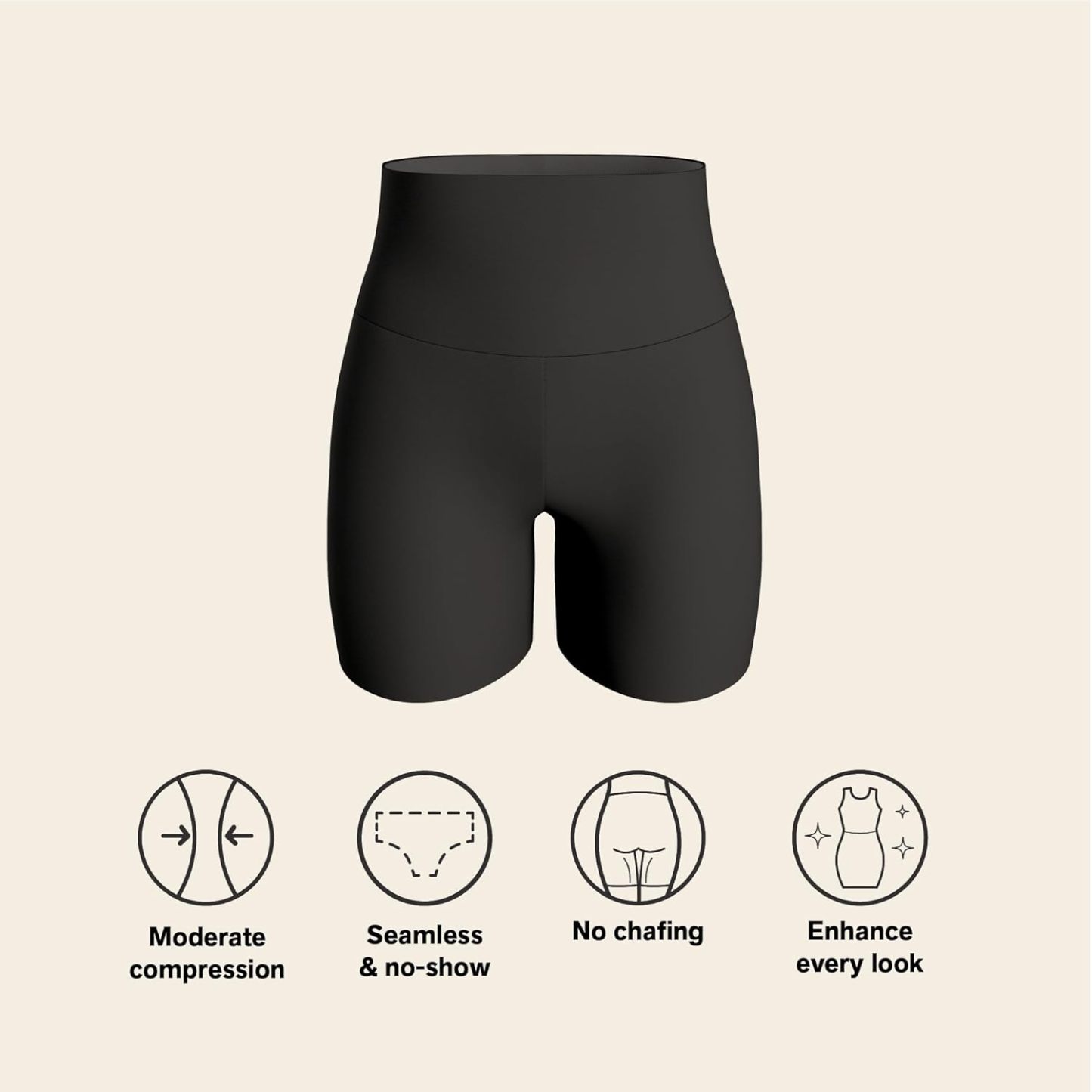 Vibecurve® Seamless Shorts for Women - High Waisted Shapewear Tummy Control