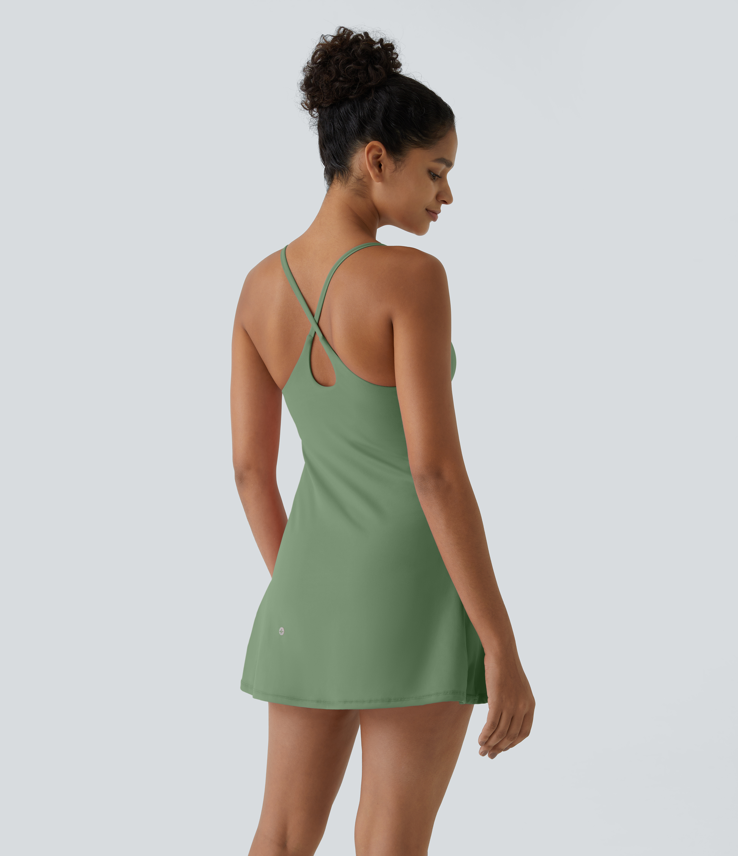 Vibecurve® Open Back Slip-On Sports Dress