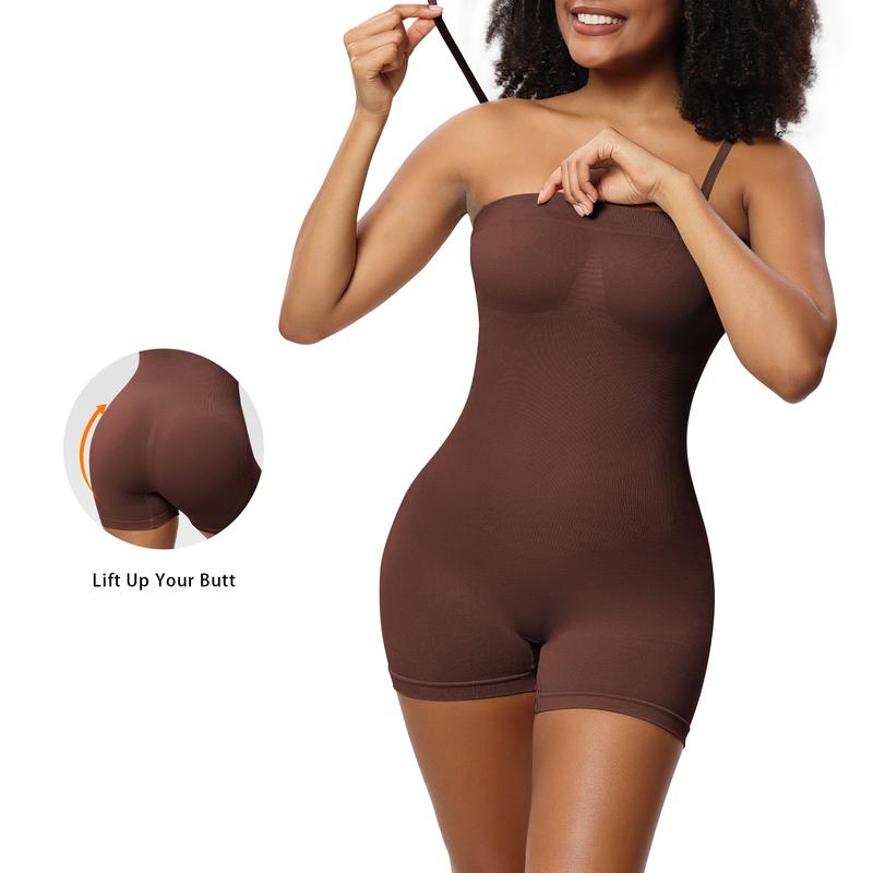 Vibecurve® Women's Seamless Removable StraplessBodysuits For Women's Y
