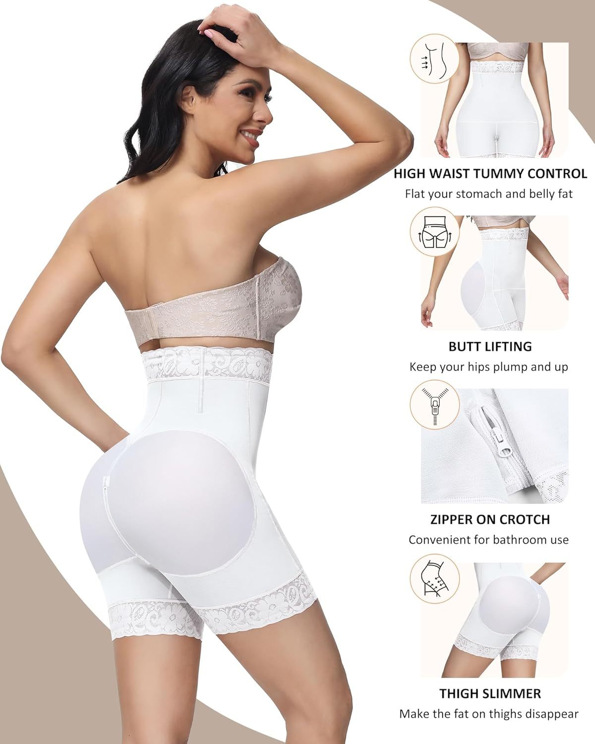 Vibecurve® High Waist Tummy Tuck Buttocks Shaping Shorts