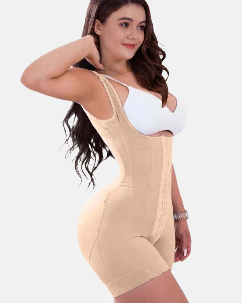 Vibecurve® Firming Compression Compression Shapewear Adjustable Body With Hook Eye Buckle