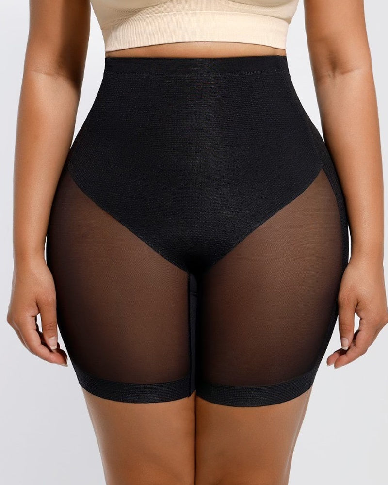 🔥Vibecurve®Women's Seamless Mesh High Waist Shapewear Shorts Thigh Slimmer Underwear
