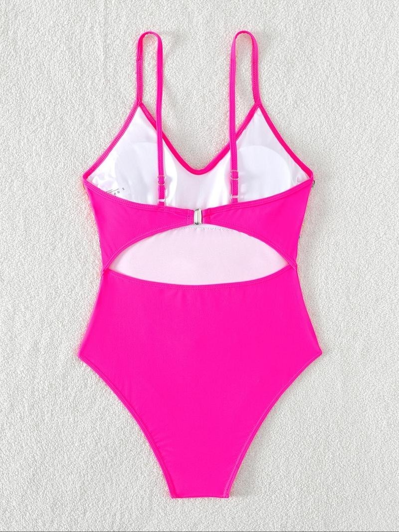 Vibecurve® Women's Fringe Trim One-piece Swimsuit