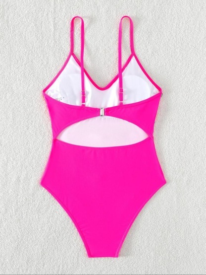 Vibecurve® Women's Fringe Trim One-piece Swimsuit