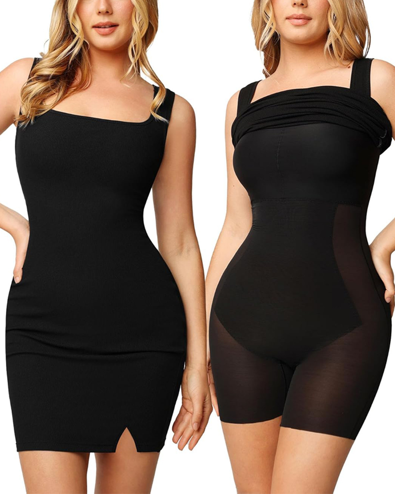 Vibecurve® Shapewear Modal Sculpting Mini Tank Dress