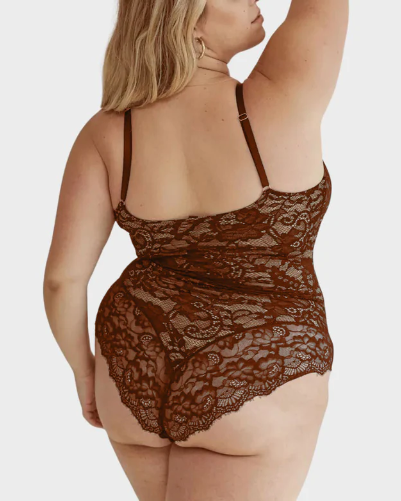 Vibecurve® Plus Size Sexy Lace Bodysuits