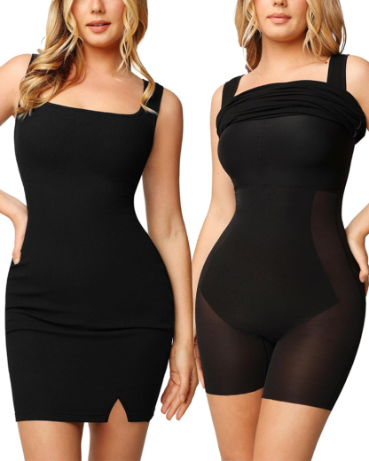 Vibecurve® Shapewear Modal Sculpting Mini Tank Dress