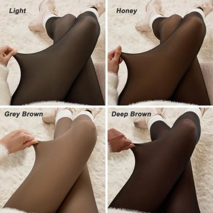 Vibecurve® Fleece Lined Tights One-Lined Seams both front and back