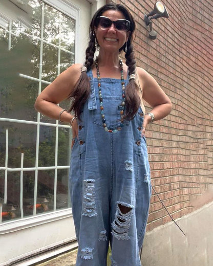 Vibecurve® Women's Denim Overalls Casual Jumpsuits