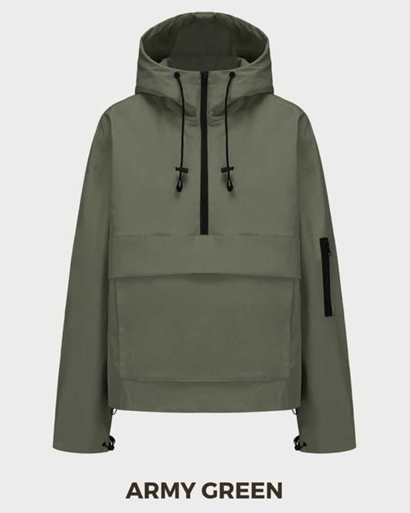 Vibecurve® StormTex Waterproof Oversized Fall Hoodie Coat