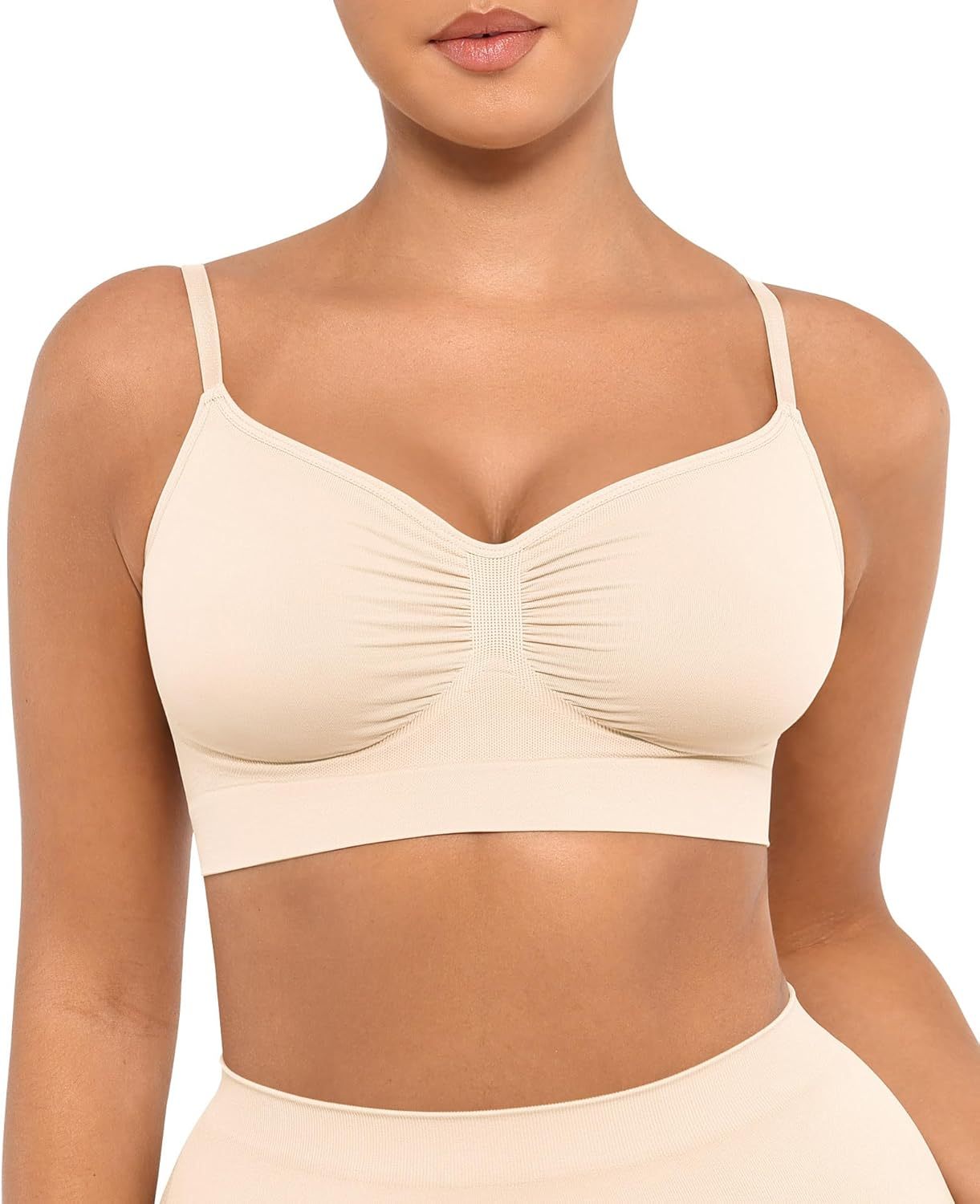 Vibecurve® Bralettes for Women with Support Comfortable Bras No Underwire Seamless Everyday Bras