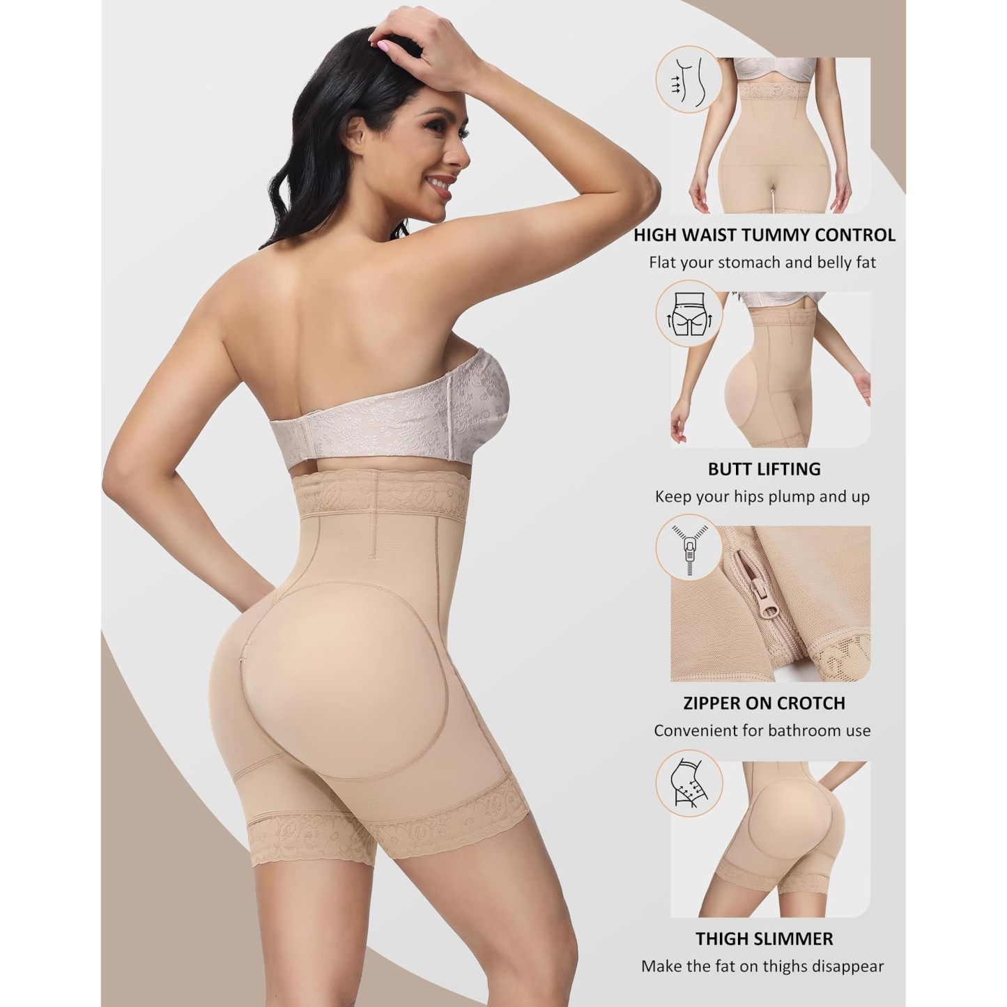 Vibecurve® High Waist Tummy Tuck Buttocks Shaping Shorts