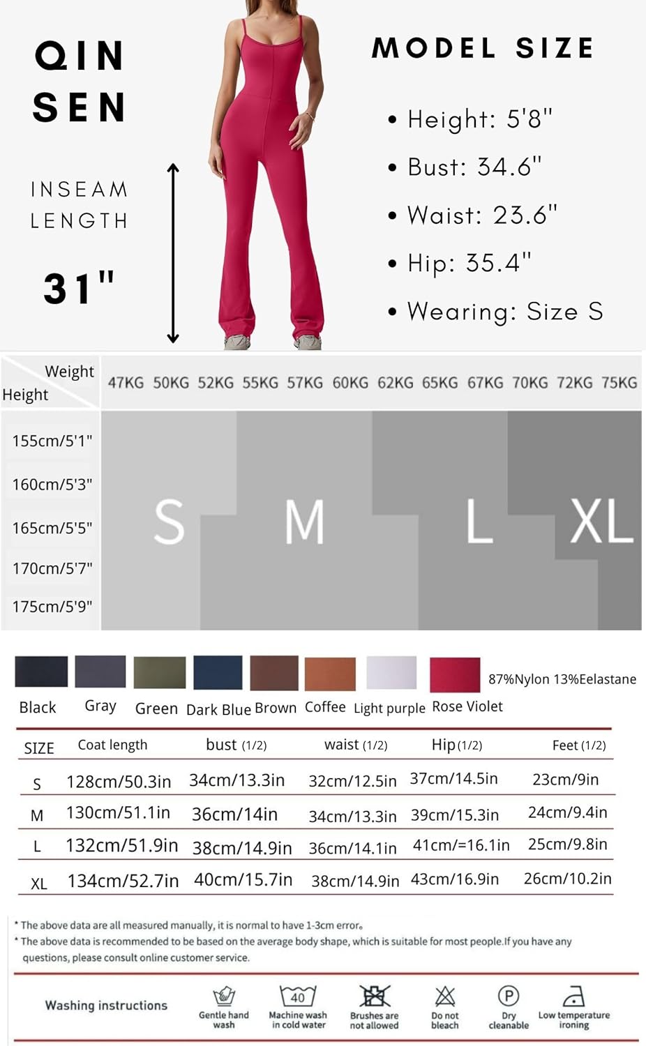 Vibecurve? Flare Jumpsuits for Women Spaghetti Straps Scoop Neck Bodycon Full Length Casual Unitard Playsuit