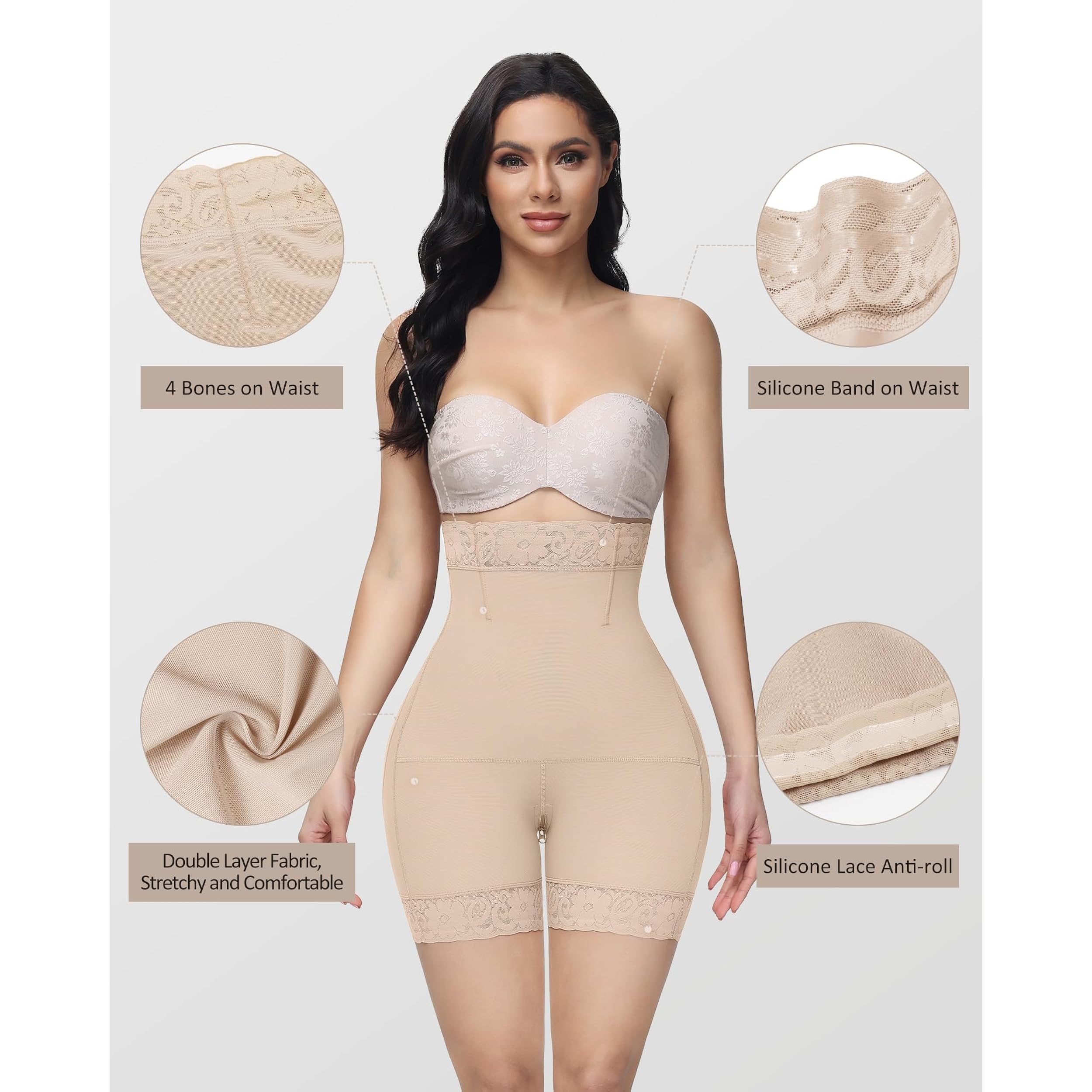 Vibecurve® High Waist Tummy Tuck Buttocks Shaping Shorts