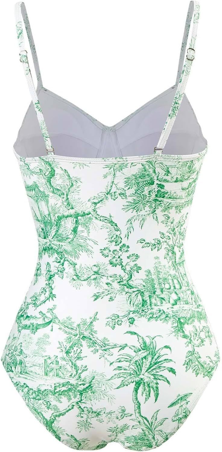 Vibecurve® Pool Party Outfits for Women Swimsuit with Skirt Retro Swimsuit Hawaiian Outfits Beachwear Outfits Bikini Cover Up