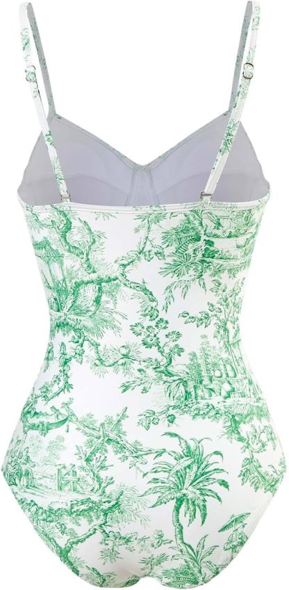 Vibecurve® Pool Party Outfits for Women Swimsuit with Skirt Retro Swimsuit Hawaiian Outfits Beachwear Outfits Bikini Cover Up