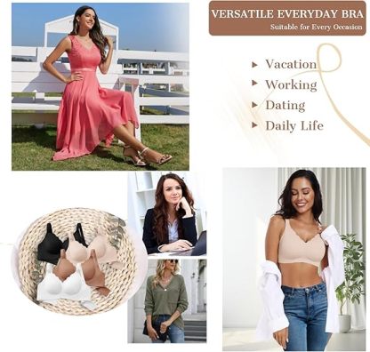 Vibecurve® Scalloped Wireless Push Up Bras