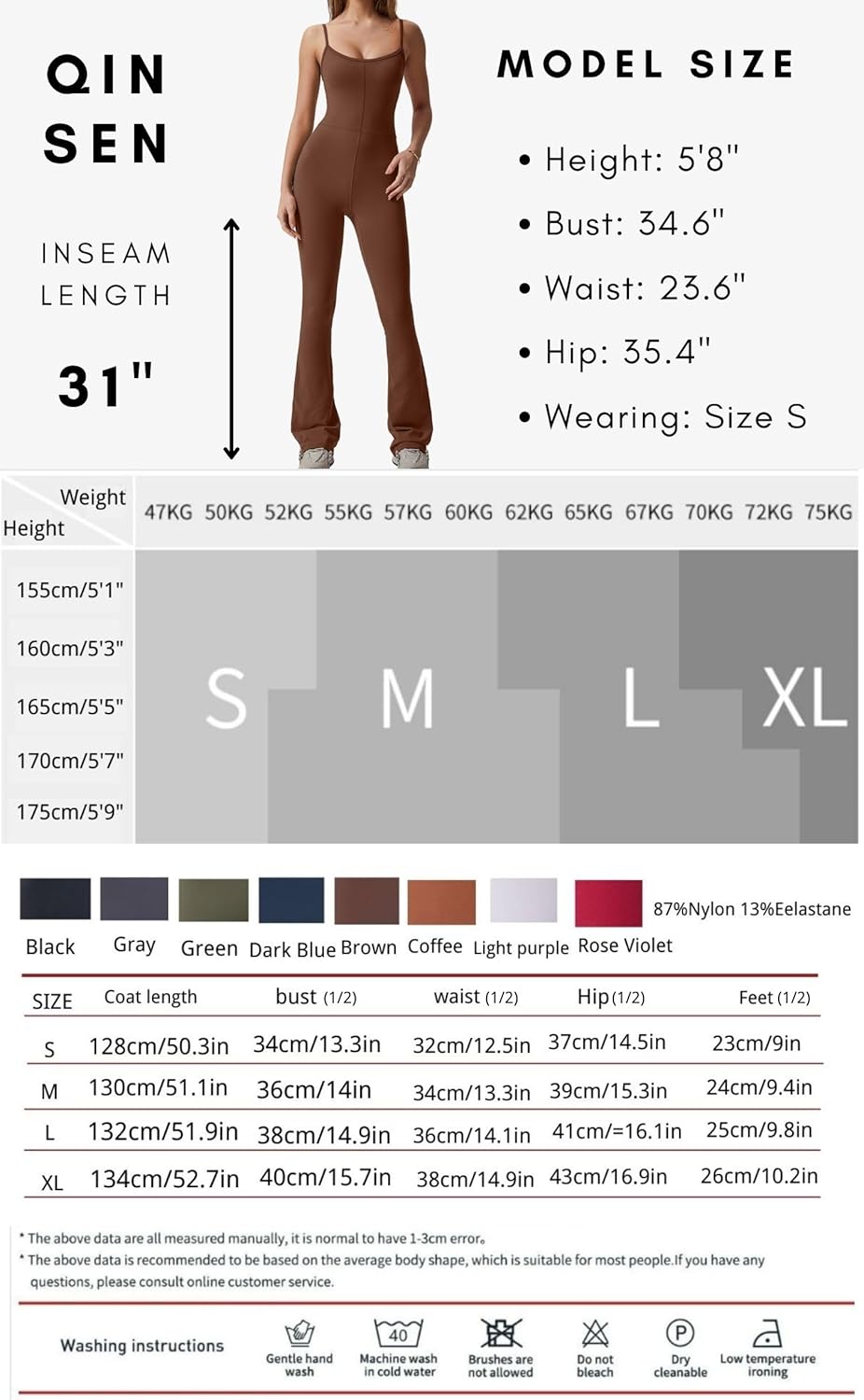 Vibecurve? Flare Jumpsuits for Women Spaghetti Straps Scoop Neck Bodycon Full Length Casual Unitard Playsuit