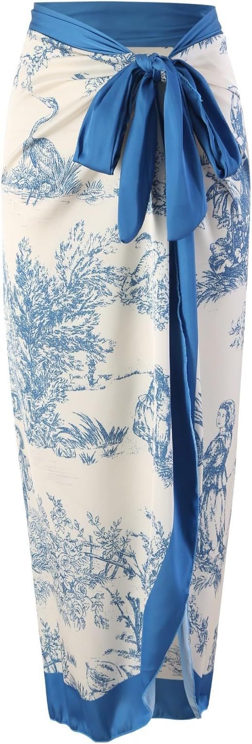 Vibecurve® Pool Party Outfits for Women Swimsuit with Skirt Retro Swimsuit Hawaiian Outfits Beachwear Outfits Bikini Cover Up