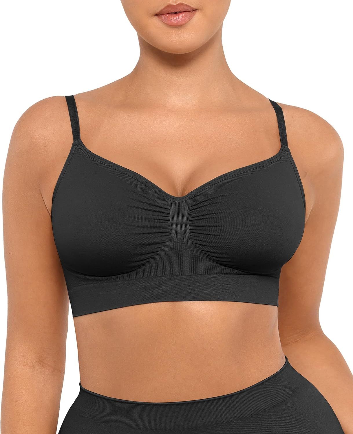 Vibecurve® Bralettes for Women with Support Comfortable Bras No Underwire Seamless Everyday Bras