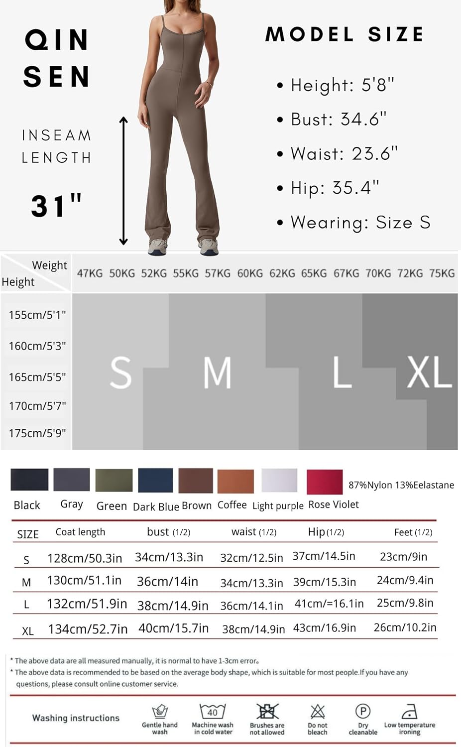 Vibecurve? Flare Jumpsuits for Women Spaghetti Straps Scoop Neck Bodycon Full Length Casual Unitard Playsuit