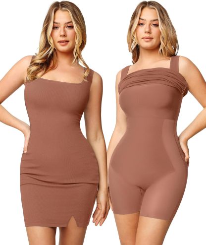 Vibecurve® Shapewear Modal Sculpting Mini Tank Dress