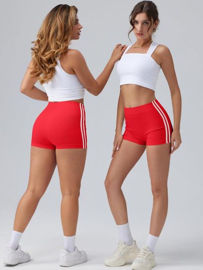 Vibecurve® Fashion Side Stripe Yoga Shorts