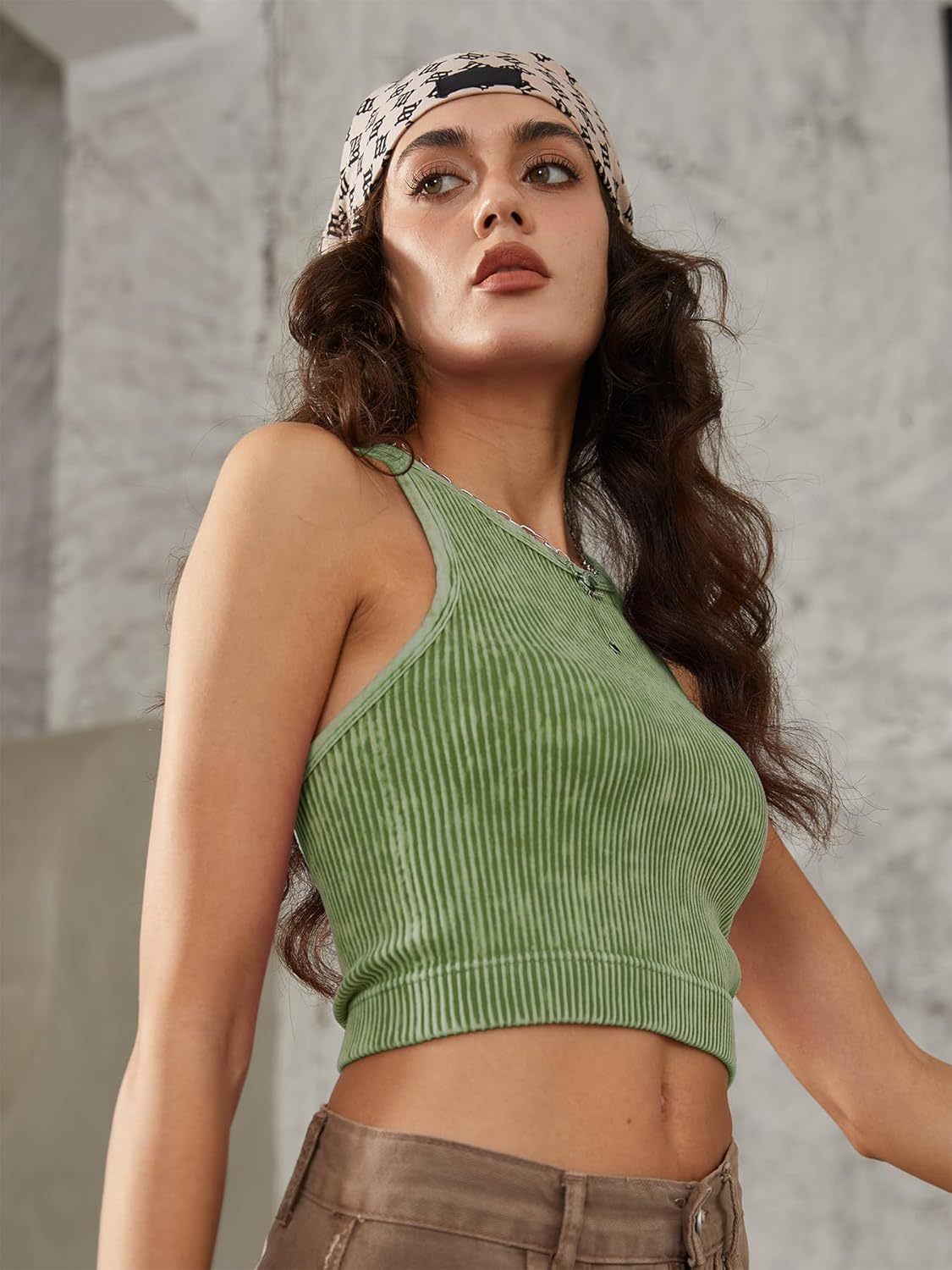 Vibecurve® Women's Solid Racerback Sports Tank Top