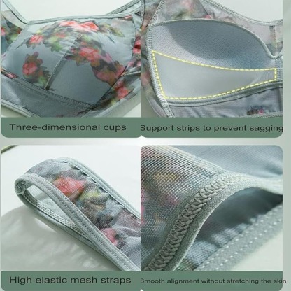 Vibecurve® Ice Silk Lace Cool And Comfortable Adjustable Push-Up Bra