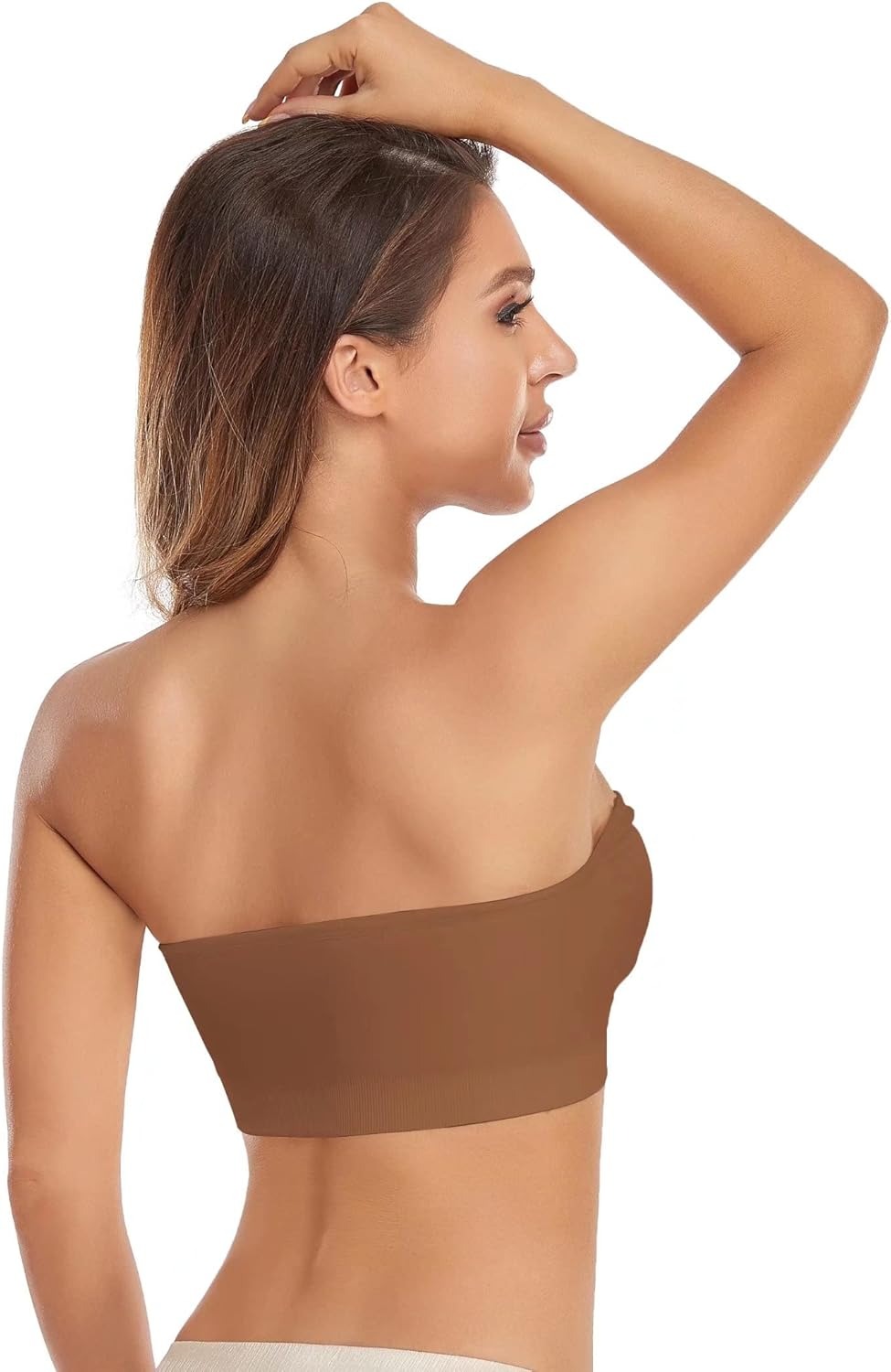 Vibecurve® Strapless Women's Anti-Slip Silicone Pad Bra Wireless Tubular Top Bra