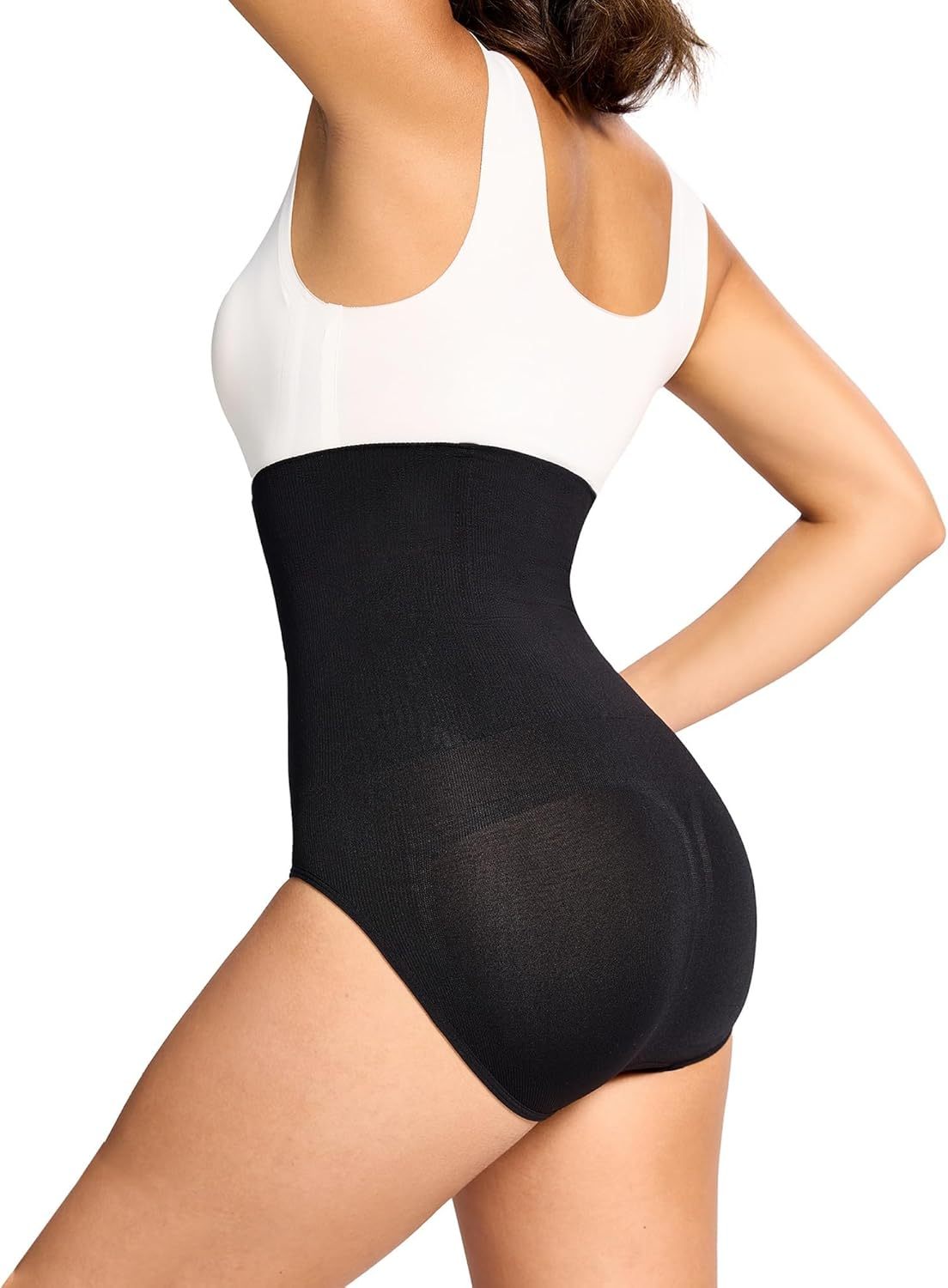 Women's Tummy Control Shapewear Panties Hi-Waist Body Shaper Underwear Slimming Briefs Compression Minimalist