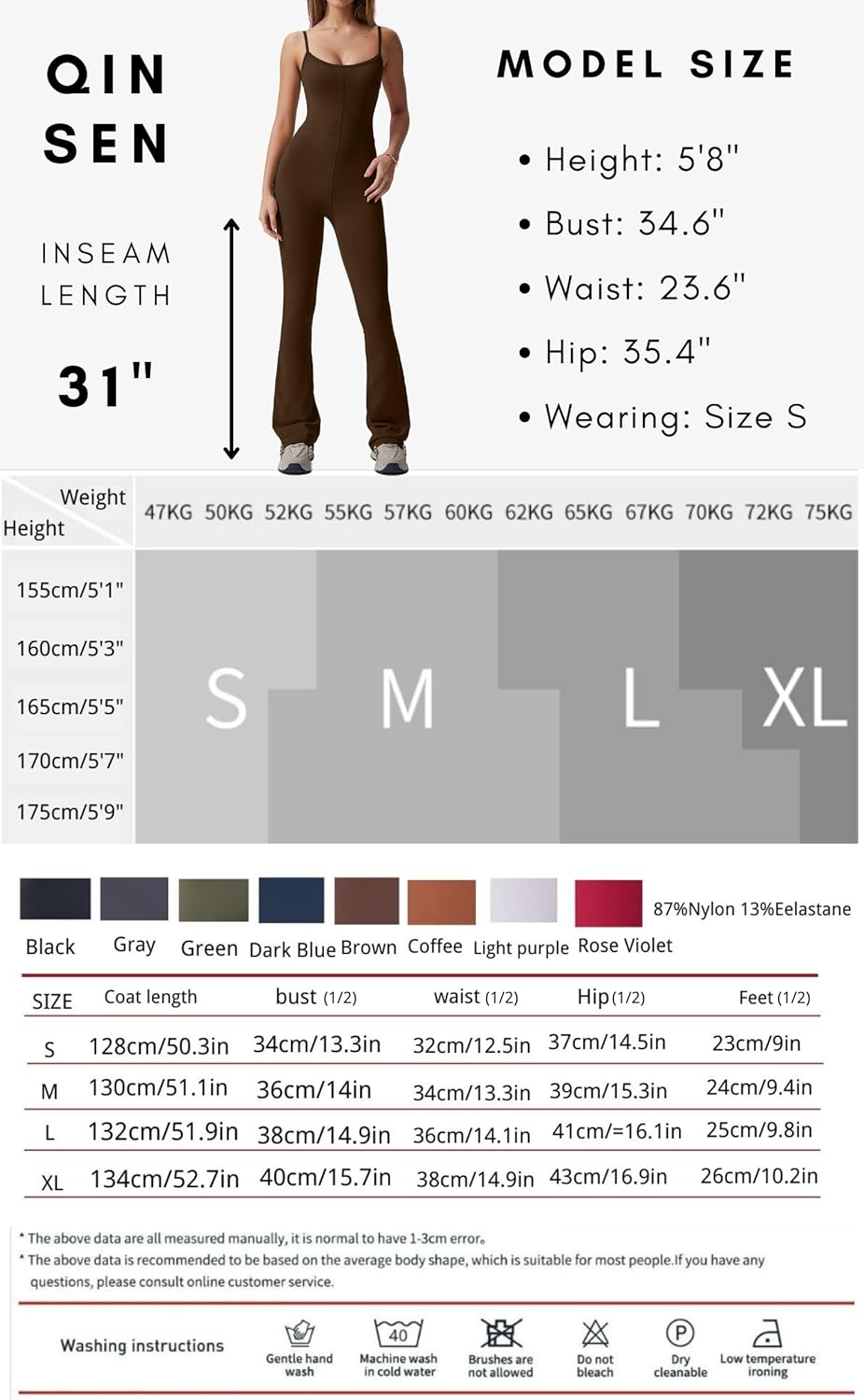 Vibecurve? Flare Jumpsuits for Women Spaghetti Straps Scoop Neck Bodycon Full Length Casual Unitard Playsuit