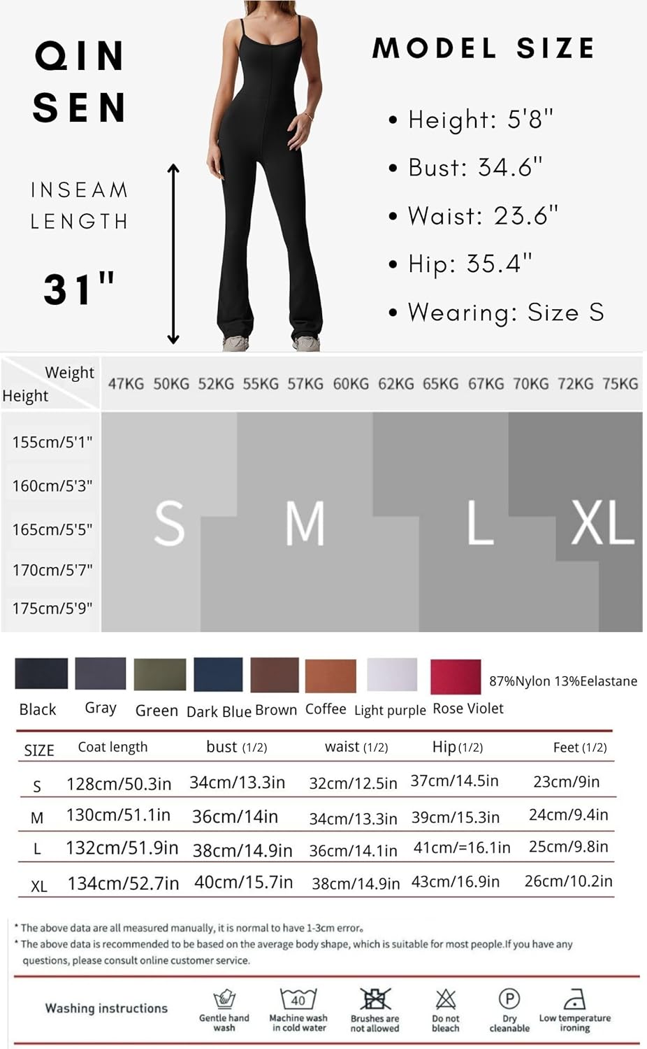Vibecurve? Flare Jumpsuits for Women Spaghetti Straps Scoop Neck Bodycon Full Length Casual Unitard Playsuit