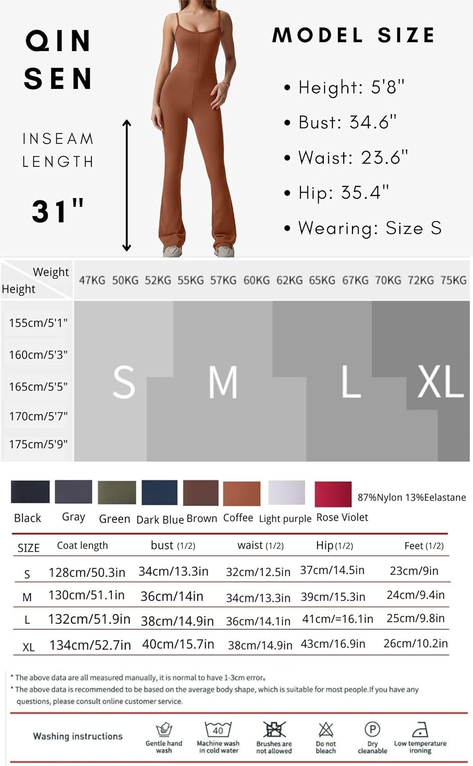 Vibecurve? Flare Jumpsuits for Women Spaghetti Straps Scoop Neck Bodycon Full Length Casual Unitard Playsuit