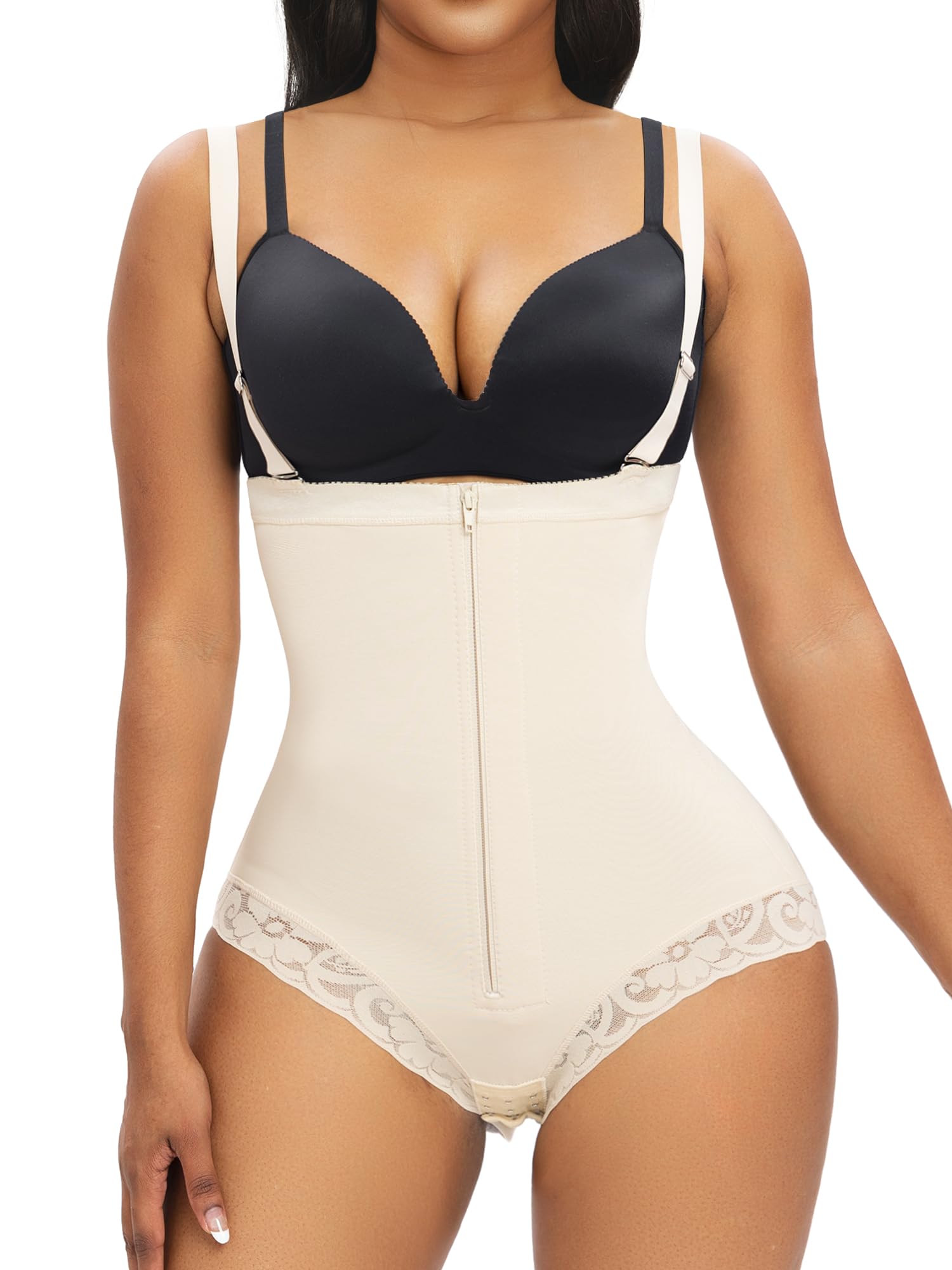 Vibecurve® Fajas Colombianas Postparto Shapewear for Women Tummy Control High Compression Body Shaper with Hook Crotch
