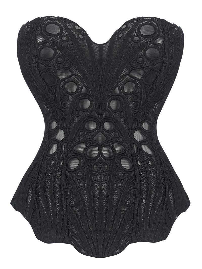 Vibecurve® Women's Lace Up Shapewear Tube Top Tummy Control Shapewear for Women